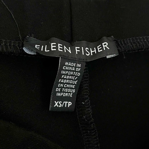 Eileen Fisher Women’s Pull On Crop Ankle Zip Ponte Pants in Black Size XS - Picture 7 of 9